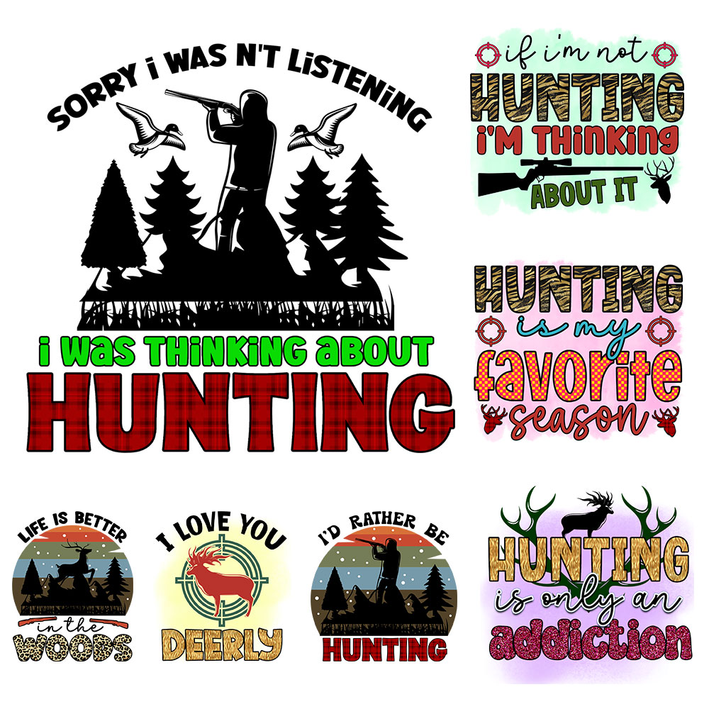Outdoor Hunting Pictures - Hunting Seasons Iron On Patches Diy
