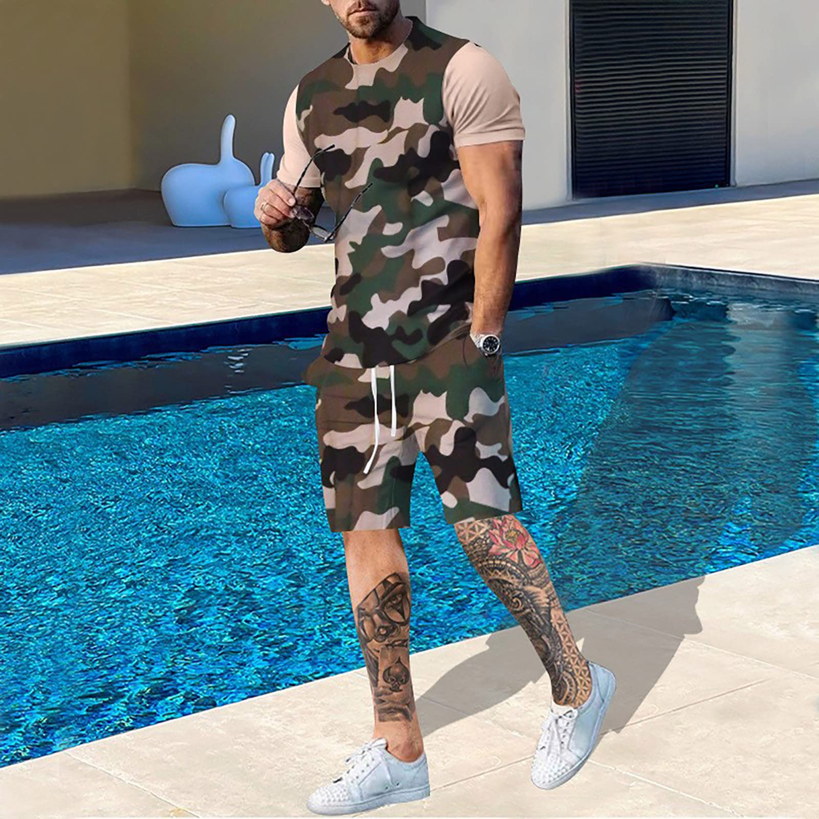 Summer Men Camouflage T shirt  - Outdoor Hunting Outfit 评论和价格