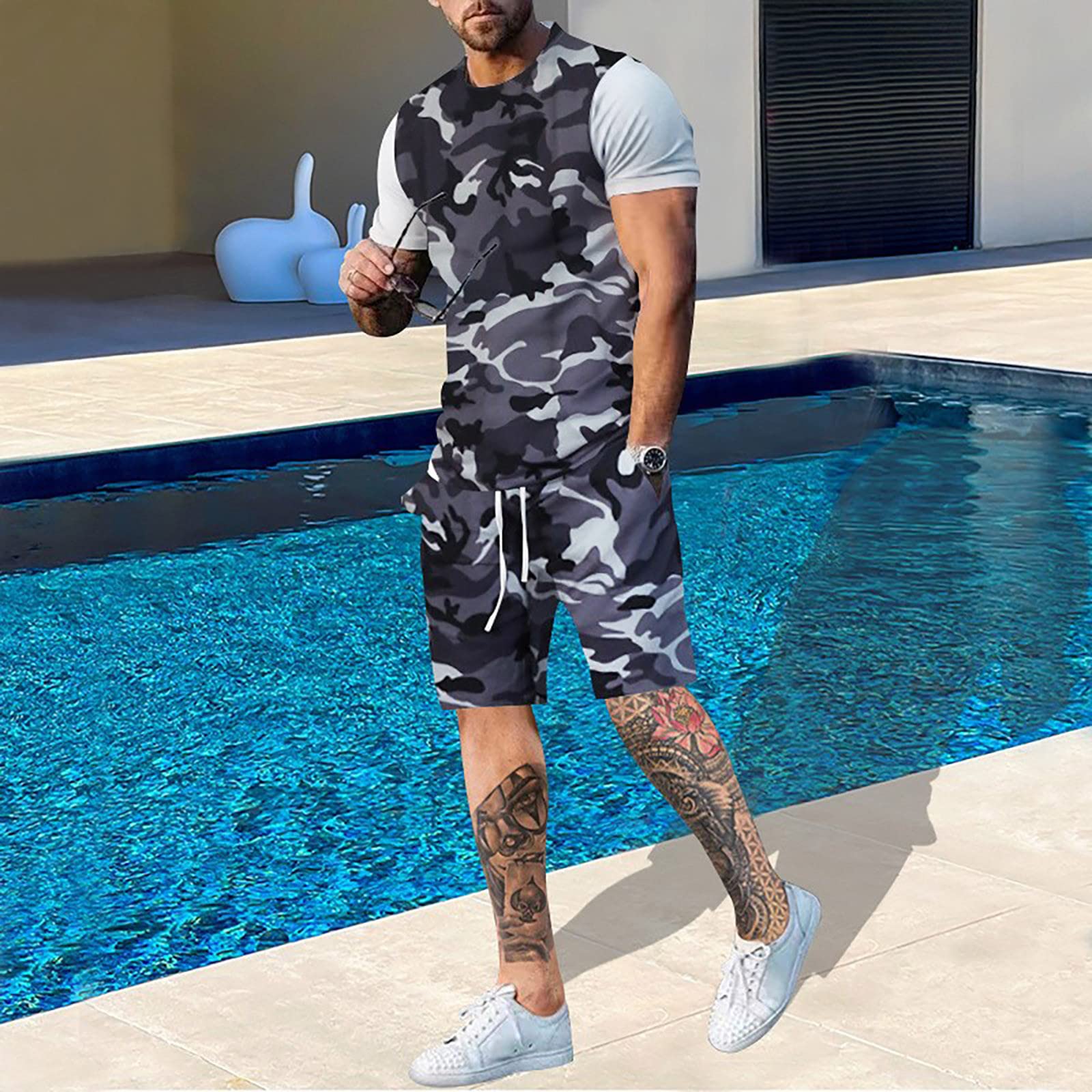 Summer Men Camouflage T shirt  - Outdoor Hunting Outfit 评论和价格