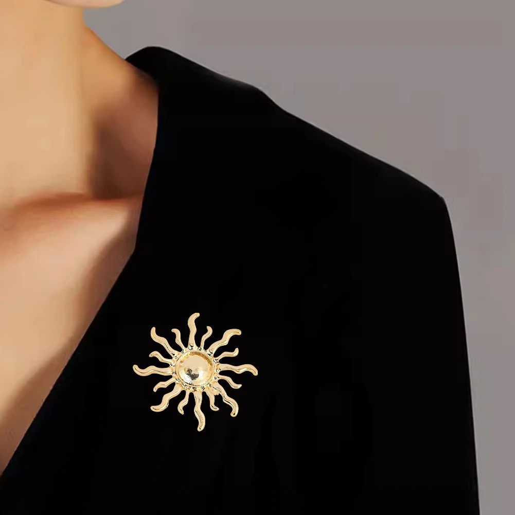 Sunburst Flower Alloy Brooch R - Outdoor Hunting Outfit 评论和价格