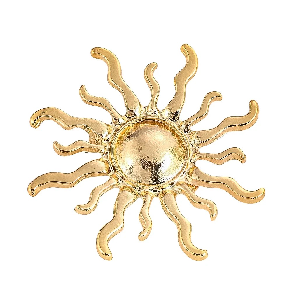 Sunburst Flower Alloy Brooch R - Outdoor Hunting Outfit 评论和价格