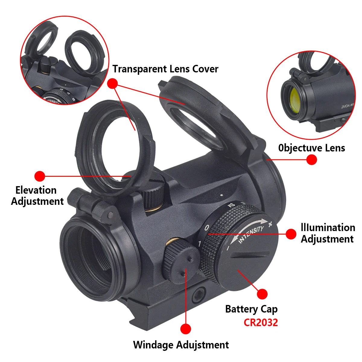 Tactical T01/02 2MOA Red Dot S - Outdoor Hunting Lab 评论和价格
