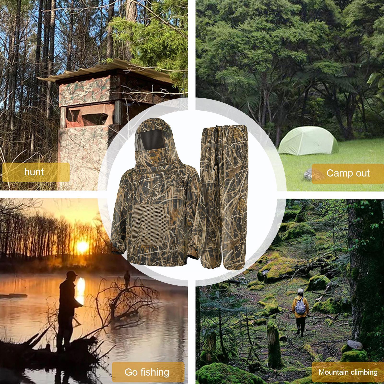 Men Hunting Suit Fly Proof Mes - Outdoor Hunting Outfit 评论和价格