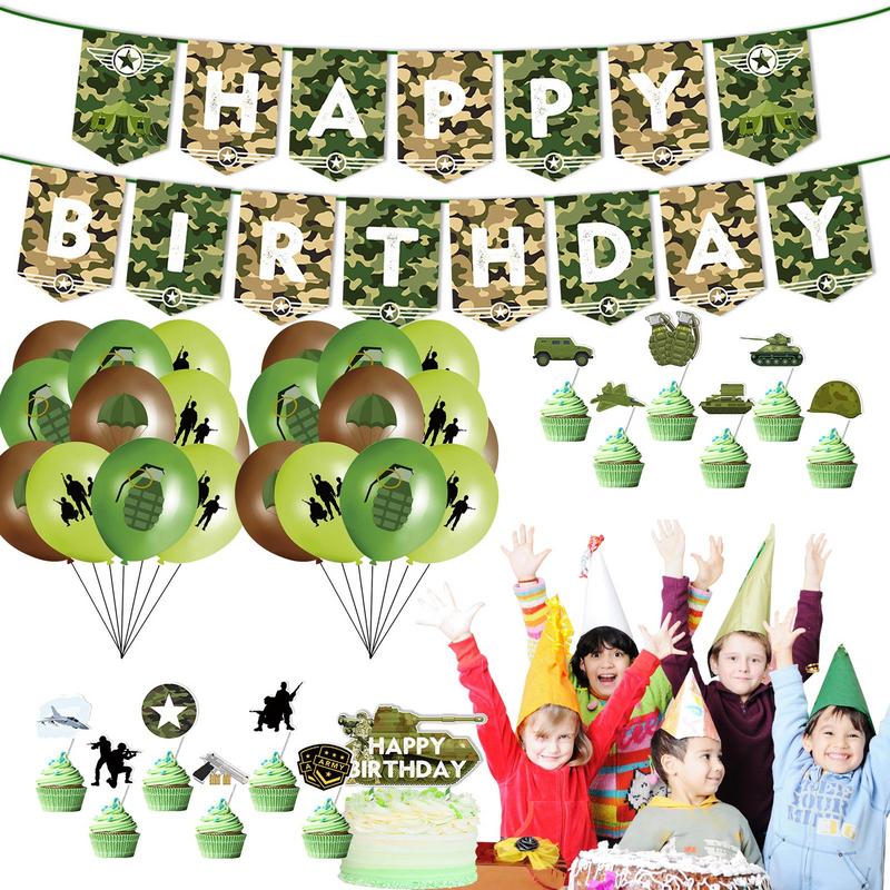 Camouflage Birthday Decoration - Hunting Outdoor Boys 评论和价格