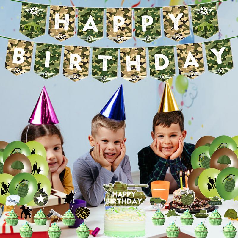 Camouflage Birthday Decoration - Hunting Outdoor Boys 评论和价格