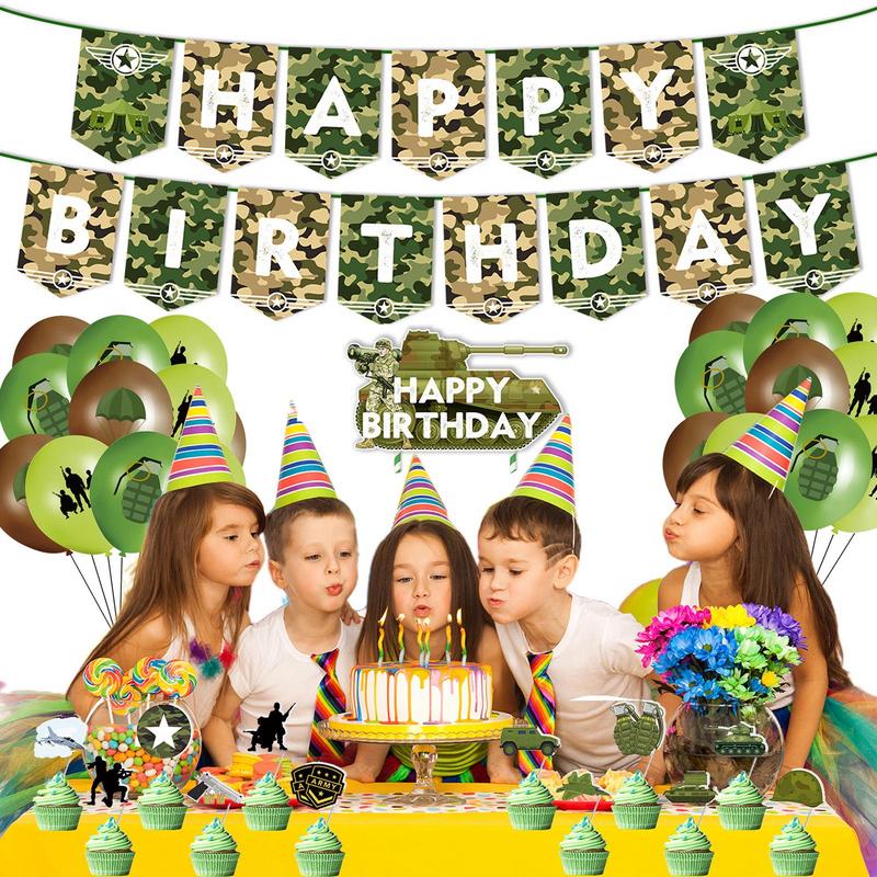 Camouflage Birthday Decoration - Hunting Outdoor Boys 评论和价格