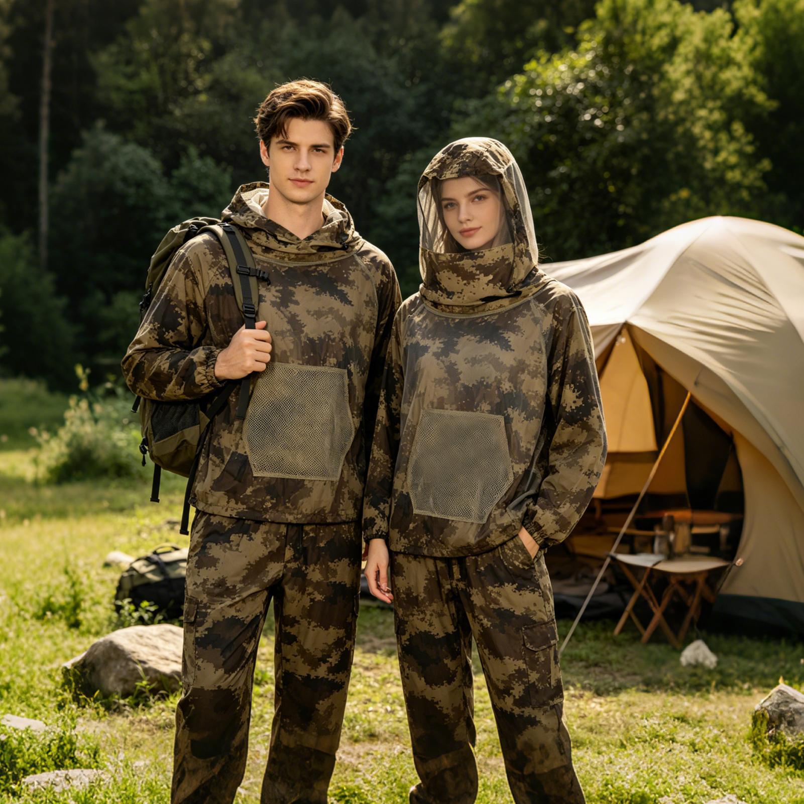 Hunting Suit Fly Proof Mesh Ou - Outdoor Hunting Outfit 评论和价格