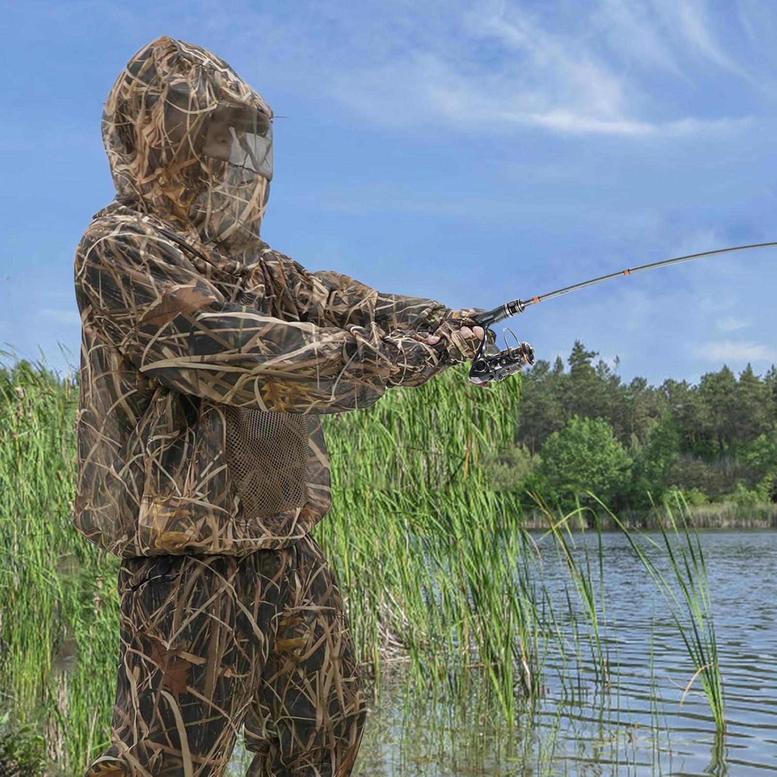 Hunting Suit Fly Proof Mesh Ou - Outdoor Hunting Outfit 评论和价格