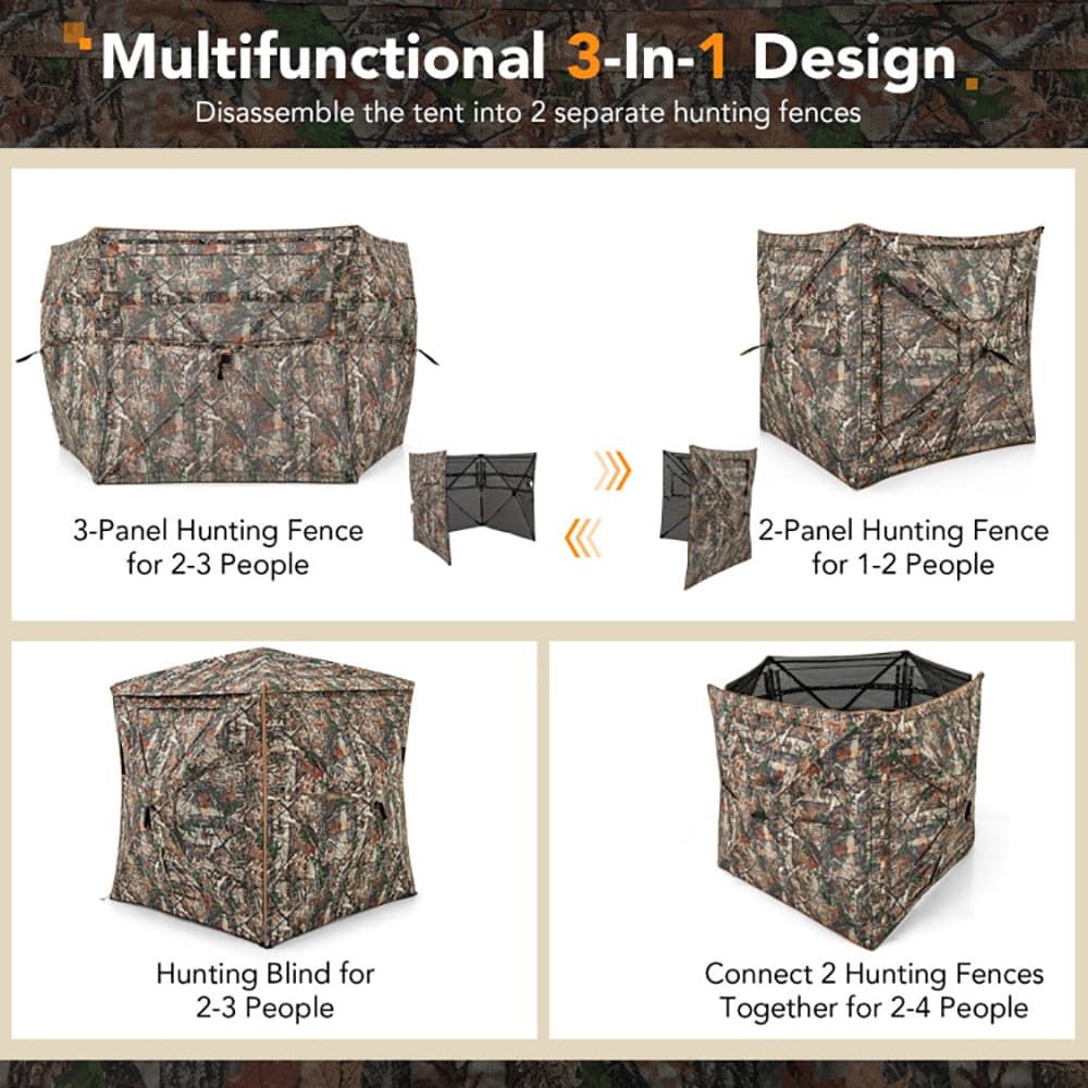 5-in-1 Detachable Hunting Blin - Hunting Outdoor 评论和价格