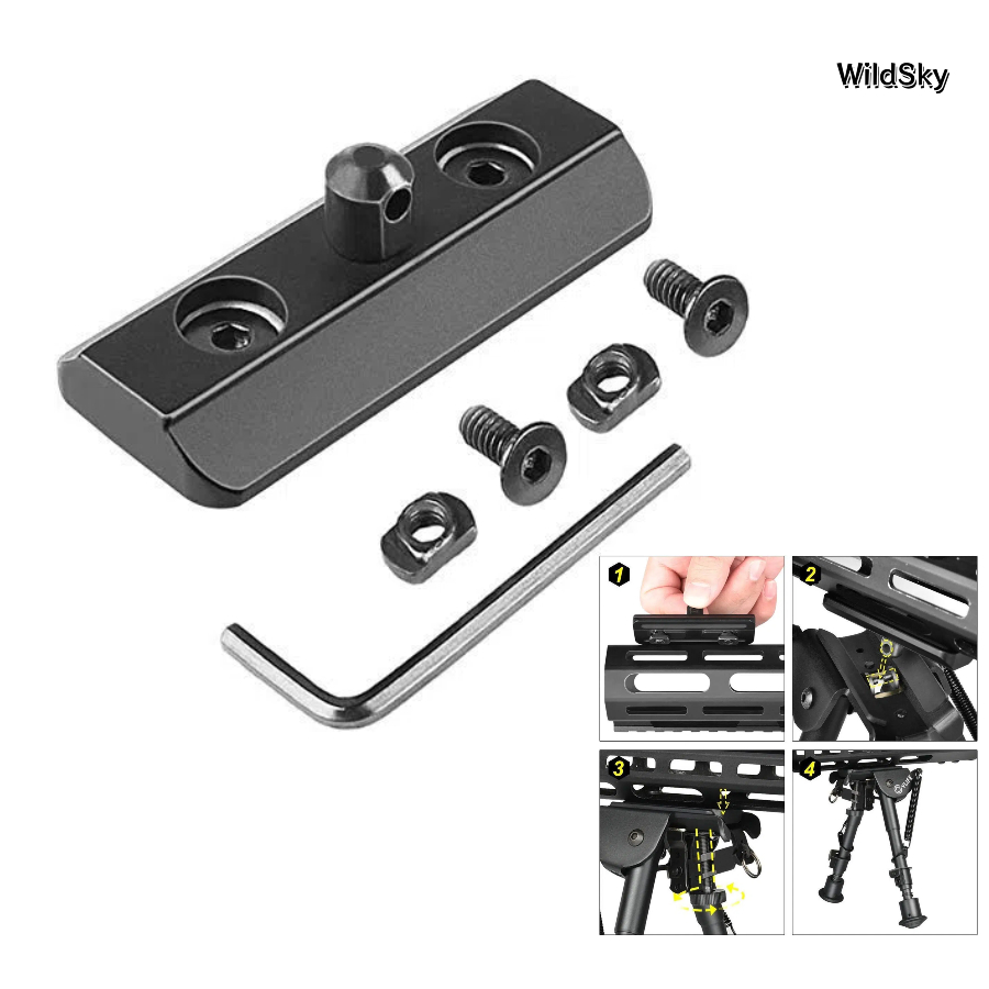 WildSky M-lok Mount Picatinny  - Bipod Rifle Mount 评论和价格