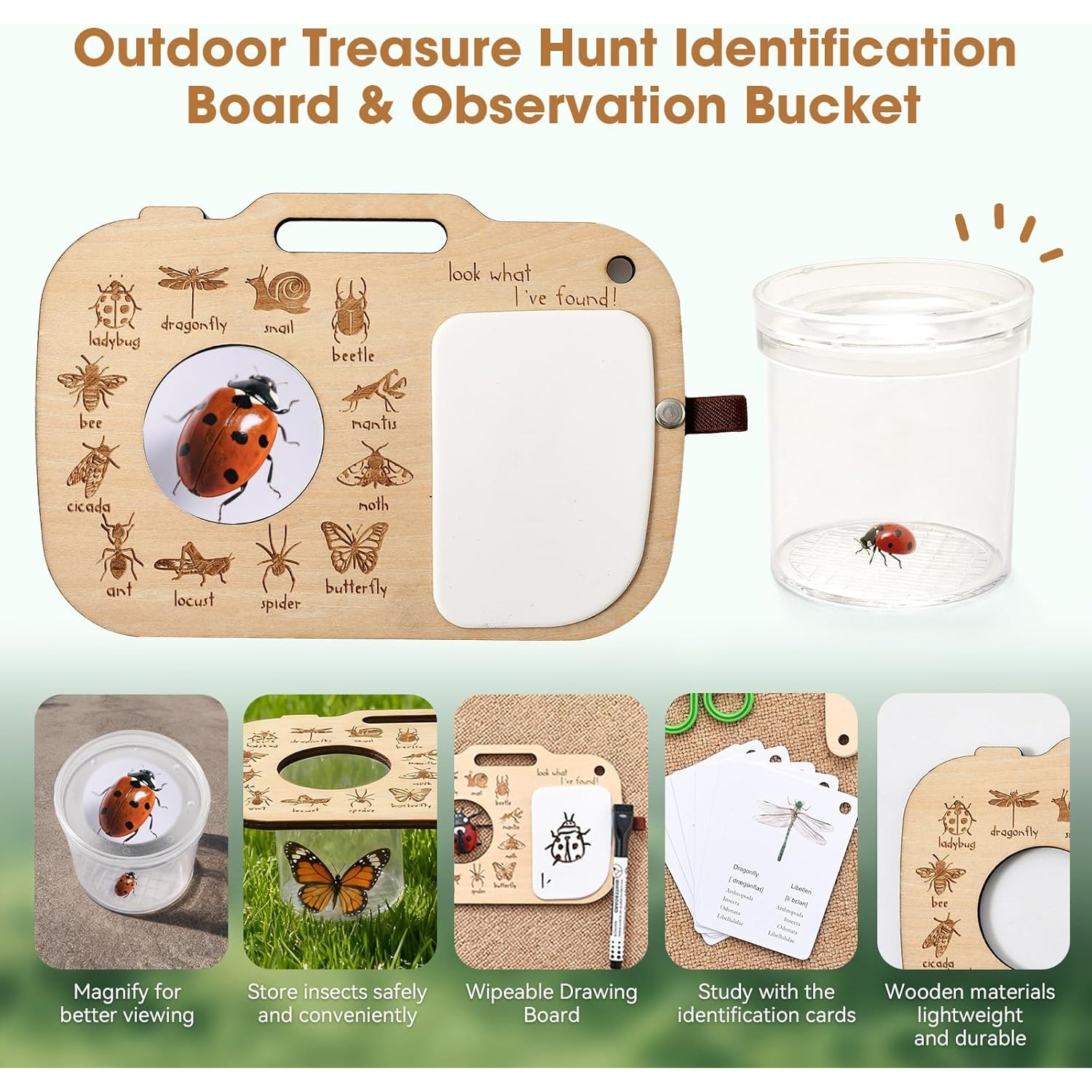 Bug Catcher Kit for Kids with  - Hunting Outdoor Boys 评论和价格