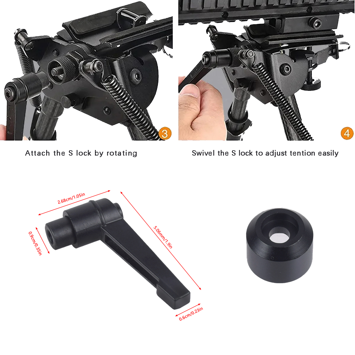 Tactical Quick Adjust Swivel H - Bipod Rifle Mount 评论和价格