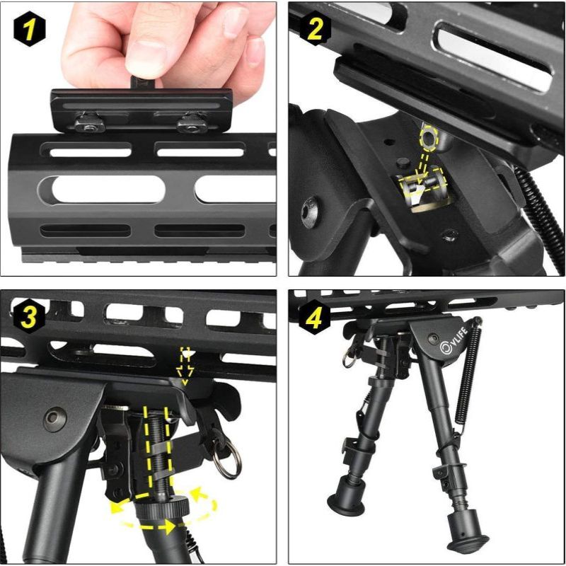 MidTen Fit M lok 6 9 Mount Han - Bipod Rifle Mount 评论和价格