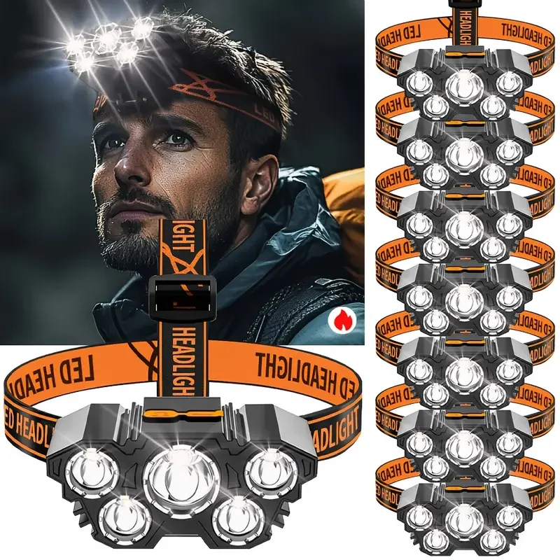 Portable 5LED Outdoor Headlamp - Hunting Fishing Outdoor 评论和价格
